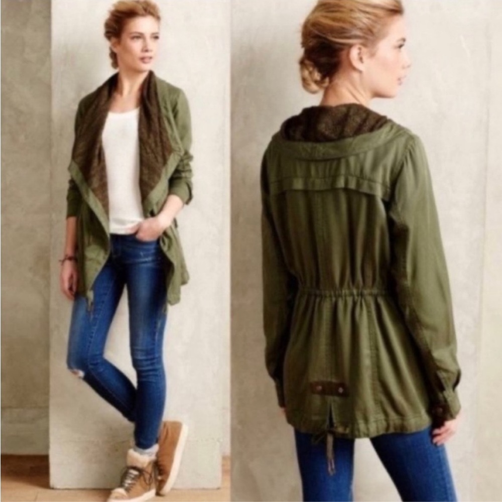Anthropologie green jacket by Hei Hei - Picture 2 of 10